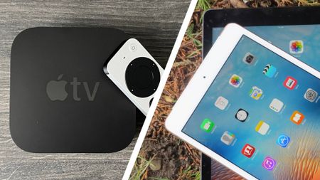 The Apple TV HD next to the iPad Mini 4