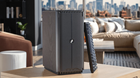 keyboard and system on table in a house